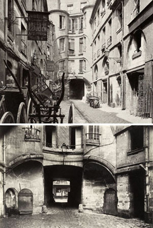 Cour ou passage du Dragon, rue de Rennes. Paris (VIème arr.), 1898. Photographie d'Eugène Atget (1857-1927). Paris, musée Carnavalet.